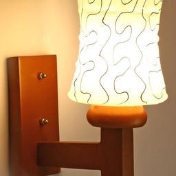Somil Premium Designer Glass Wall / Night Lamp Elegant & Stylish Dcor Accent for Modern Interiors, color- Black, White, Size:- 18 X 27 X 28.5 CM-98