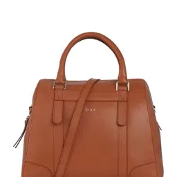 Tohl RP 1 Nassau Tan Paneled Leather Bowler Handbag-15