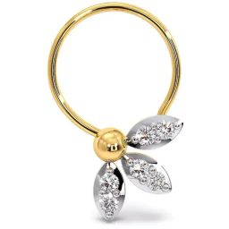 Candere by Kalyan Jewellers 18k Yellow Gold & Diamond Nosepin for Women-image-65