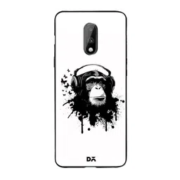 DailyObjects Black & White OnePlus 7 Glass Case Cover-picture-48