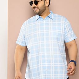 Sztori Men Plus Size Checked Casual Shirt-picture-27