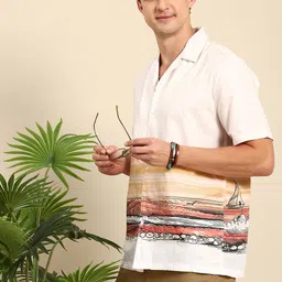 Mast & Harbour Graphic Printed Casual Shirt-picture-49