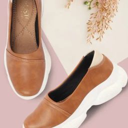 Fausto Women's Camel Pump Shoes-picture-43