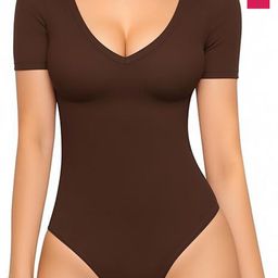 TRENDY ERA Pack Of 2 V-Neck Bodysuits-image-65