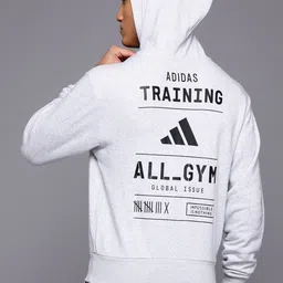 ADIDAS Unisex Printed Hooded Training Sweatshirt-29