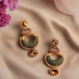 Anouk Gold-Plated Dome Shaped Jhumkas-17