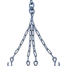 AXG New Goal Stainless Steel Strong Heavy Duty with 4 S Hooks Punching Bag Chain (CAPACITY 120 KG)-34