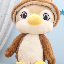 Aarohi Musical Toys Flying Penguin with Cap Brown- Height 23 cm-image-3