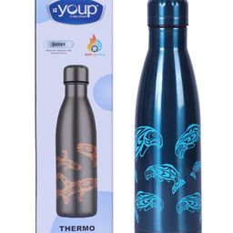 YOUP Thermosteel Insulated Double Wall Blue Color Water Bottle SHINY - 500 ml-image-76