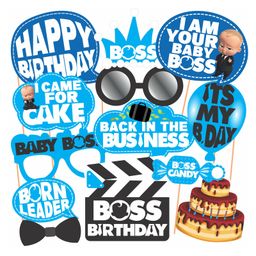 Wobbox Happy Birthday Props, Boss Baby Theme Decoration Items Blue -Pack Of 13-image-60