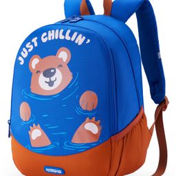 American Tourister ZOODLE 4.0Bear Print Backpack Navy Blue - Height 14 Inches-image-12