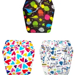 Dumbledo Premium Newborn Cloth Diaper with Integrated Cotton Insert - Antibacterial, Hypoallergenic, Smell-Free - Adjustable Fit for 0 to 6 months, Pack of 3-picture-17