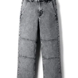 Pine Kids Woven Full Length Washed Jeans - Grey-picture-43