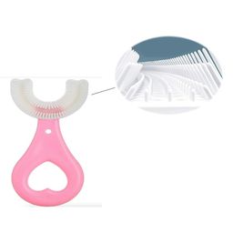 Tiny Tycoonz Soft Sillicone U-Shaped Toothbrush (Pack of 2) - Blue image 2