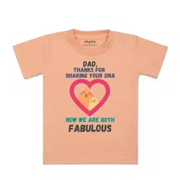 Arvesa Kids Printed V-Neck Applique T-shirt-50
