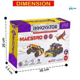 FunBlast Building & Assembling Play Set with Screw Driver  250 Pcs Construction Toys image 3