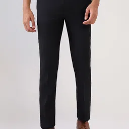Park Avenue Men Printed Mid-Rise Slim Fit Trousers-image-39
