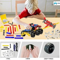 FunBlast Building & Assembling Play Set with Screw Driver  250 Pcs Construction Toys image 5