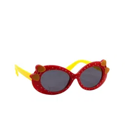 PIRASO Girls Butterfly Sunglasses with UV Protected Lens 17079 YELLOW RED-10