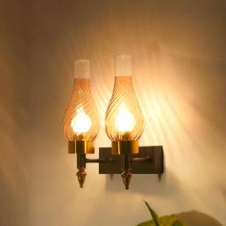 Klimt Black and Gold Metal and Glass Wall Sconces by Kapoor LampShades-picture-28