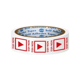 VCR 35 m x 24 mm Biaxially Oriented Polypropylene Non-Veg Tape Printed, 1 Roll Per Pack-27