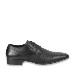 Metro Men's Black Derby Shoes-picture-32