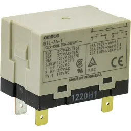 Omron Power Relay G7L AC 200/240 V A Contact Configuration, G7L-2A-T AC200/240-45
