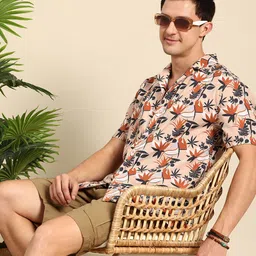 Mast & Harbour Floral Printed Pure Cotton Casual Shirt-picture-11