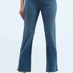 U.S. Polo Assn. Blue Cotton Bootcut Mid Rise Jeans-picture-9
