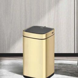 OBSESSIONS Champagne Gold Stainless Steel USB Rechargeable Sensor Dustbin for Home & Kitchen (6 L)-23