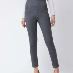 Miss Chase Grey High Rise Jeggings-image-47