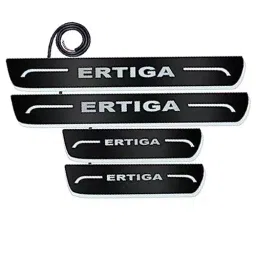 Auto Pearl Car Door Foot Step Led Sill/Scuff Plates Mirror Finish Black Compatible For Maruti Suzuki Ertiga T2 (2015-2018), LEDBlklPLATE_Blk_ErtigaT2_2015_18 (Set of 4)-image-72