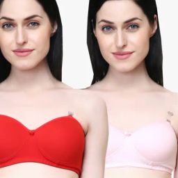 Lady Lyka Multicolor Non Wired Padded T-Shirt Bra (Pack Of 2)-picture-11