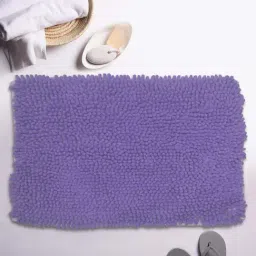 BIANCA Super-Soft Shaggy Floor Rug With Non-Slip Back -1pc Large (yakuza) solid-lilac-6