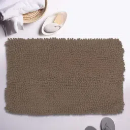 BIANCA Super-Soft Shaggy Floor Rug With Non-Slip Back -1pc Large (yakuza) solid-brown-10