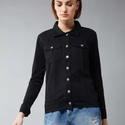 DOLCE CRUDO Black Full Sleeves Jacket-30