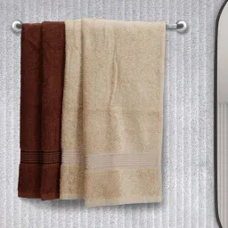 LORENA 100% Cotton Super-Soft Terry Towels -4pc Hand Towel (d`ross) solid-taupe/brown-14