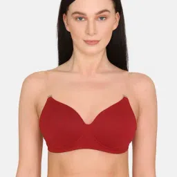 Zivame Maroon Non Wired Padded Full Coverage Bra-46