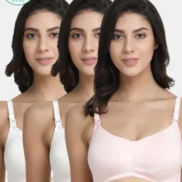 Inner Sense Multicolored Non Wired Padded Nursing Bra (Pack Of 3)-image-98