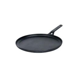 Meyer Pre-Seasoned Cast Iron Flat Dosa Tawa, 24 Cm, Black-19