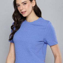 Levis Self Design Textured Casual T-shirt-image-31