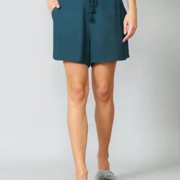 Van Heusen Blue Solid Shorts-image-66
