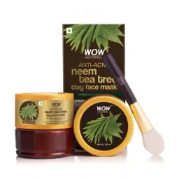WOW Skin Science Anti-Acne Neem & Tea Tree Clay Face Mask - 200 ml-16