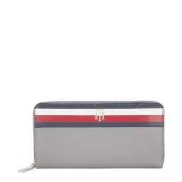 Tommy Hilfiger Raya Grey Printed Zip Around Wallet for Women-image-29
