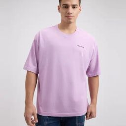 Pepe Jeans Purple Cotton Comfort Fit Printed T-Shirt-image-6