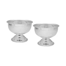 Sri Jagdamba Pearls 0.8 Silver Samay Diya - Set of 2-17