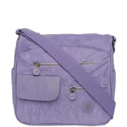 Baomi Purple Solid Medium Cross Body Bag-image-11