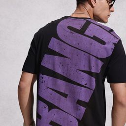 WROGN Pure Cotton Typography Printed Oversized T-shirt-image-99