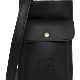 Yelloe Black Solid Small Pouch-28