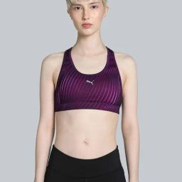 Puma Purple Printed Sports Bra-image-76
